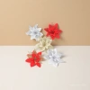 Red, gold, white and silver Christmas bow decorations, Christmas tree pendants, Christmas balls and garlands Application Scenario